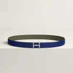 H Torsade belt buckle & Reversible leather strap 24 mm
